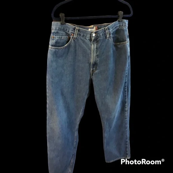 Levi's 505 High-Rise Regular Fit 100% Cotton Y2K Jeans. W36 x L32 - Picture 3 of 12